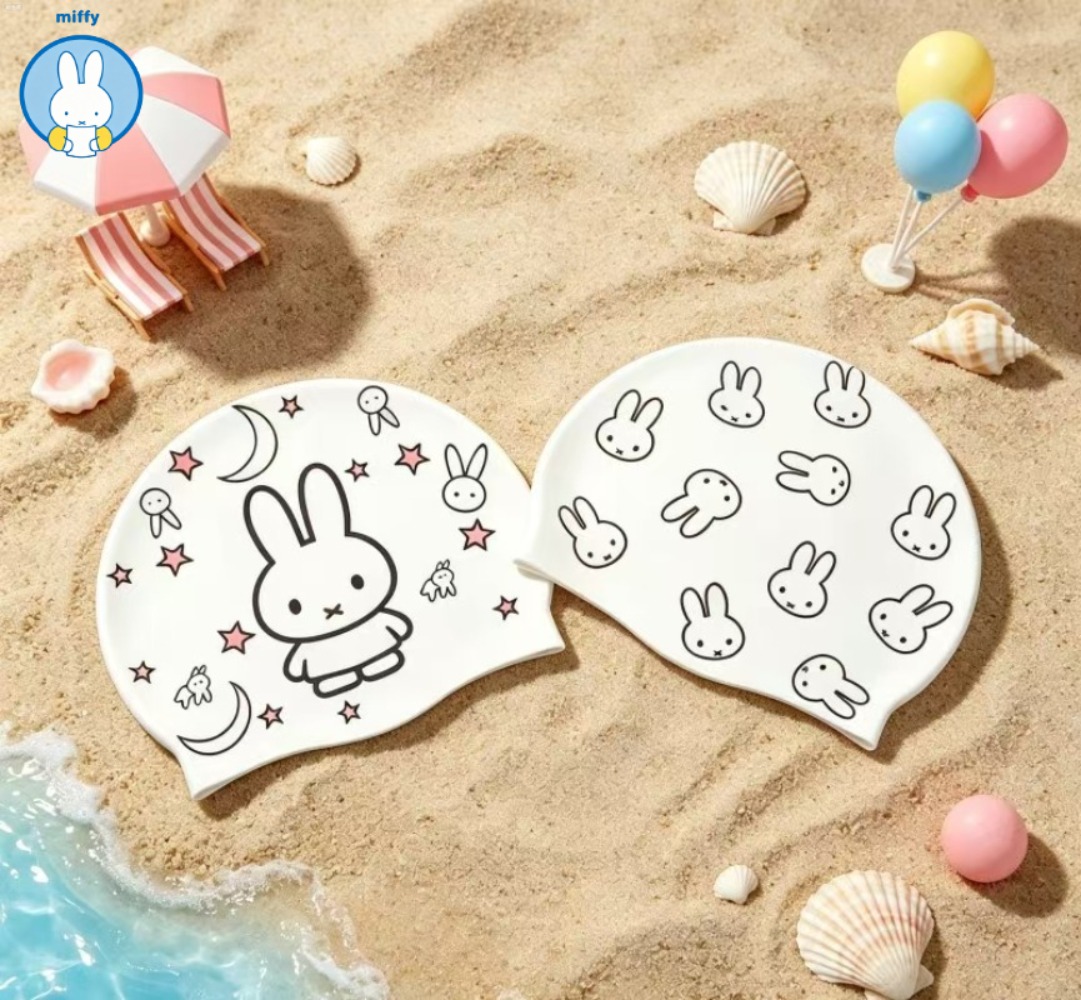 Swim Cap Silicone - Urocza silikonowa czapka do pływania Kawaii