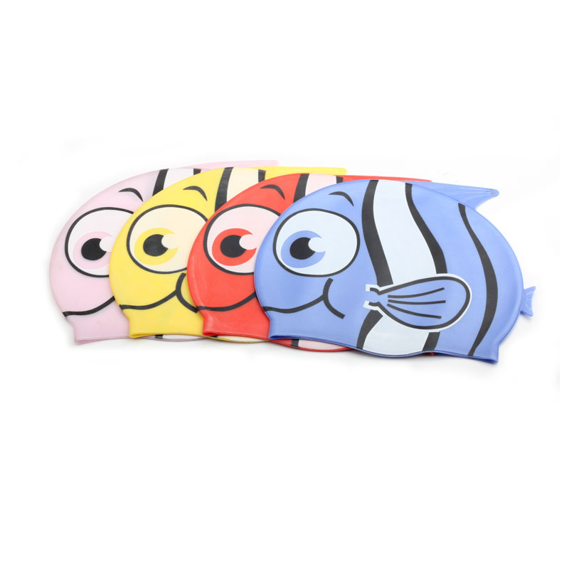 Swim Cap Silicone - Chłopcy dziewczęta silikonowe elastyczne czepek wodoodporne