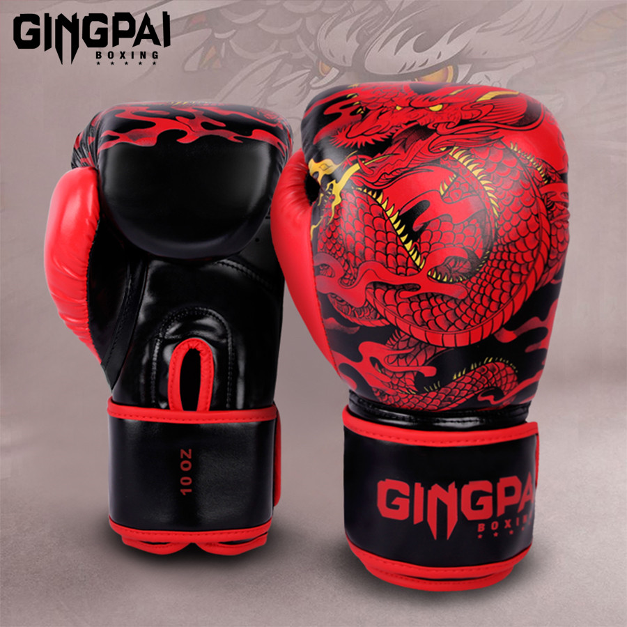 Boxing Glove Set - 10/12/14oz rękawice bokserskie profesjonalne dorosłe Sanda