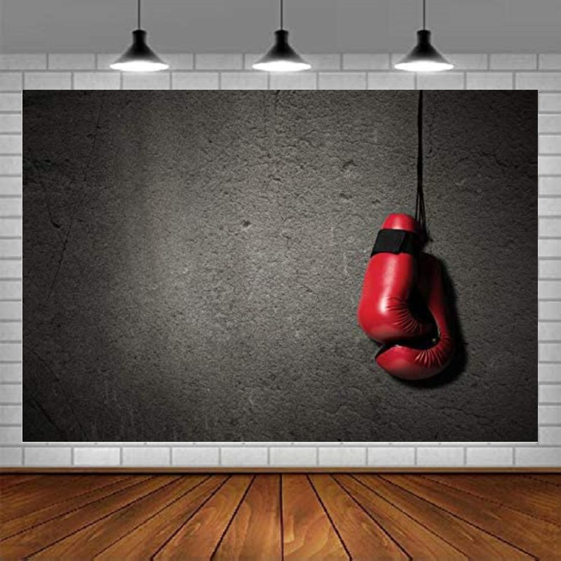 Sports Equipment Photos - Tło fotograficzne Mecz sportowy Czerwona bokserska