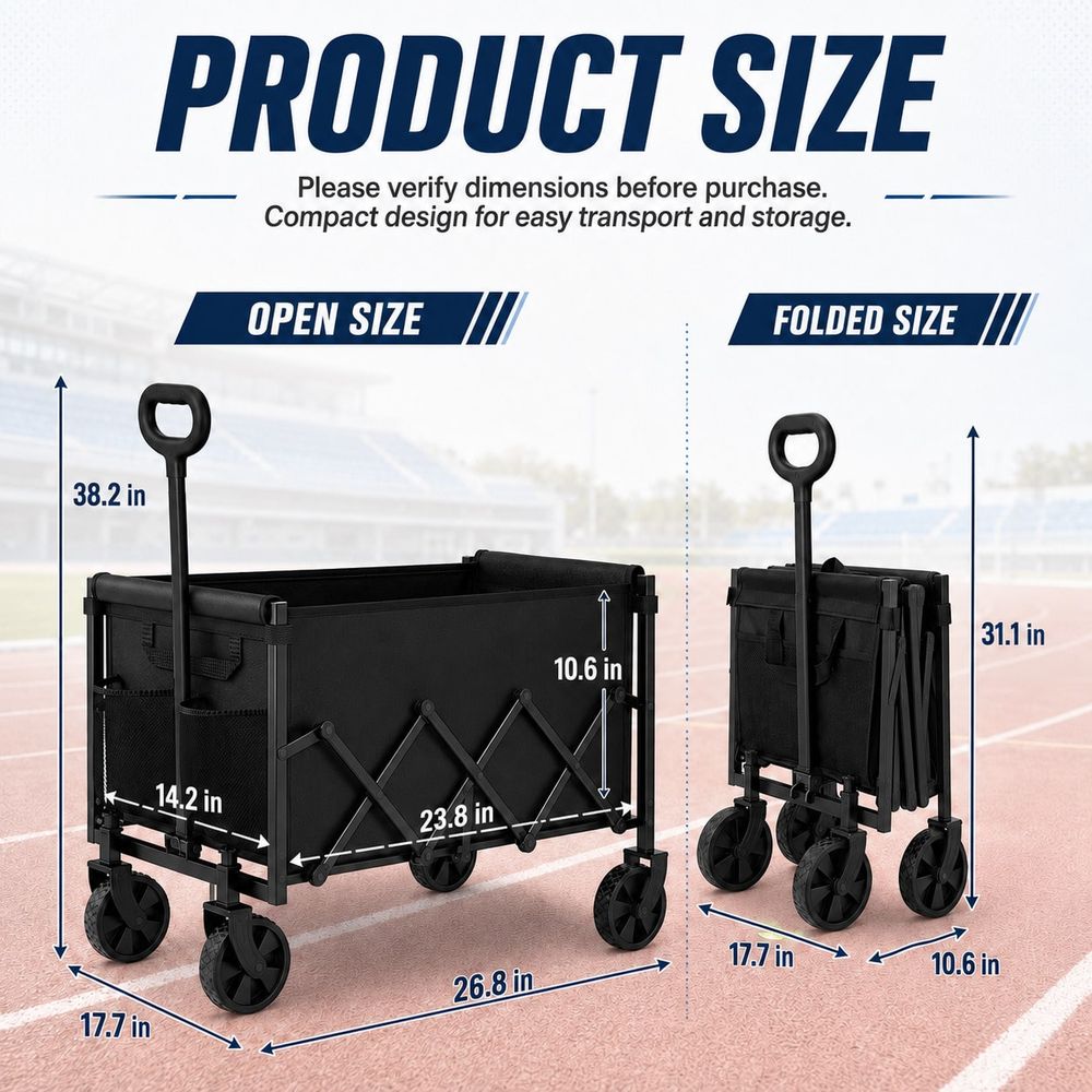 Wózek transportowy do sprzętu  – Sports Equipment Wagon recenzja i cena