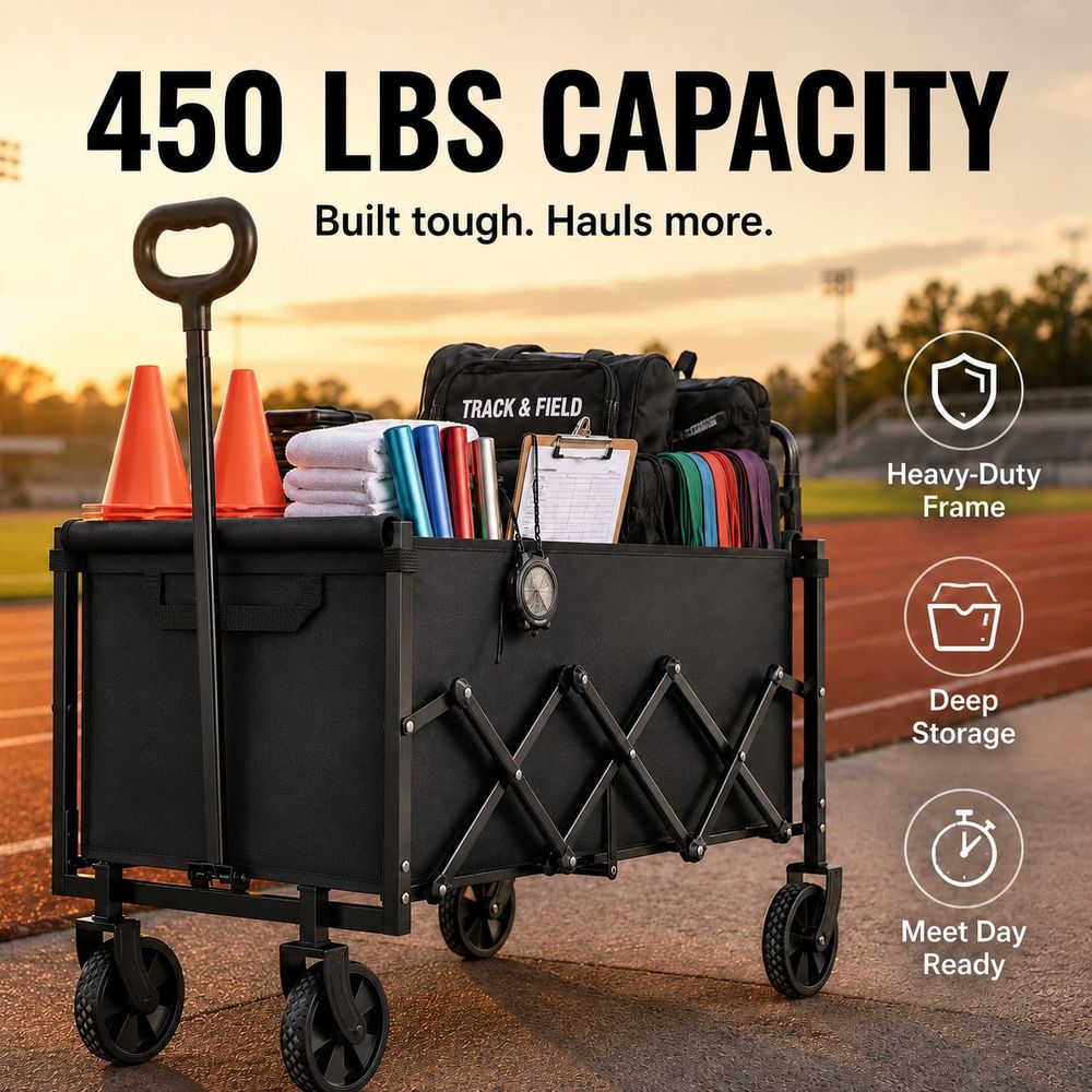 Wózek transportowy do sprzętu  – Sports Equipment Wagon recenzja i cena