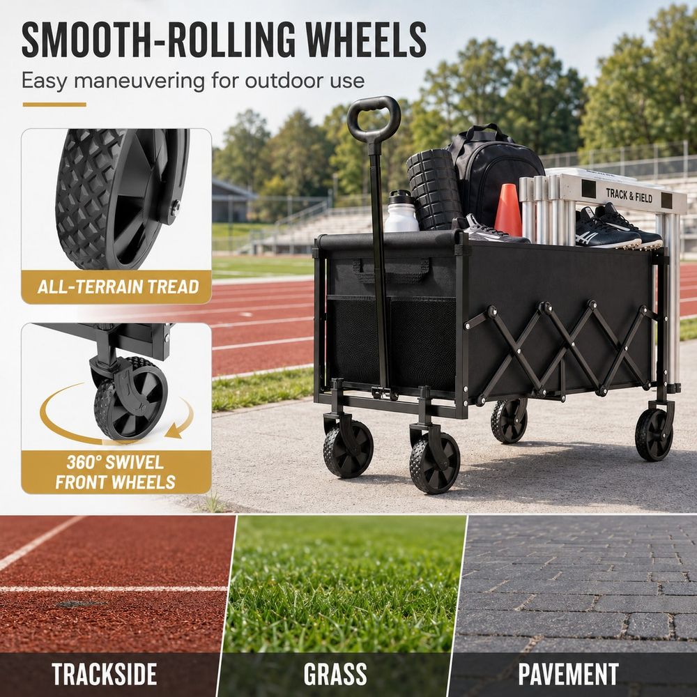 Wózek transportowy do sprzętu  – Sports Equipment Wagon recenzja i cena