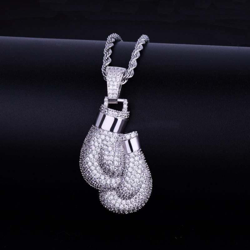 Hip Hop Bling Iced Cubic Zirco – Boxing Glove Set recenzja i cena