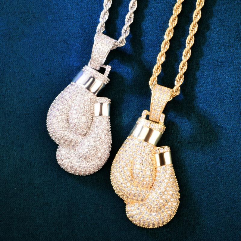 Hip Hop Bling Iced Cubic Zirco – Boxing Glove Set recenzja i cena