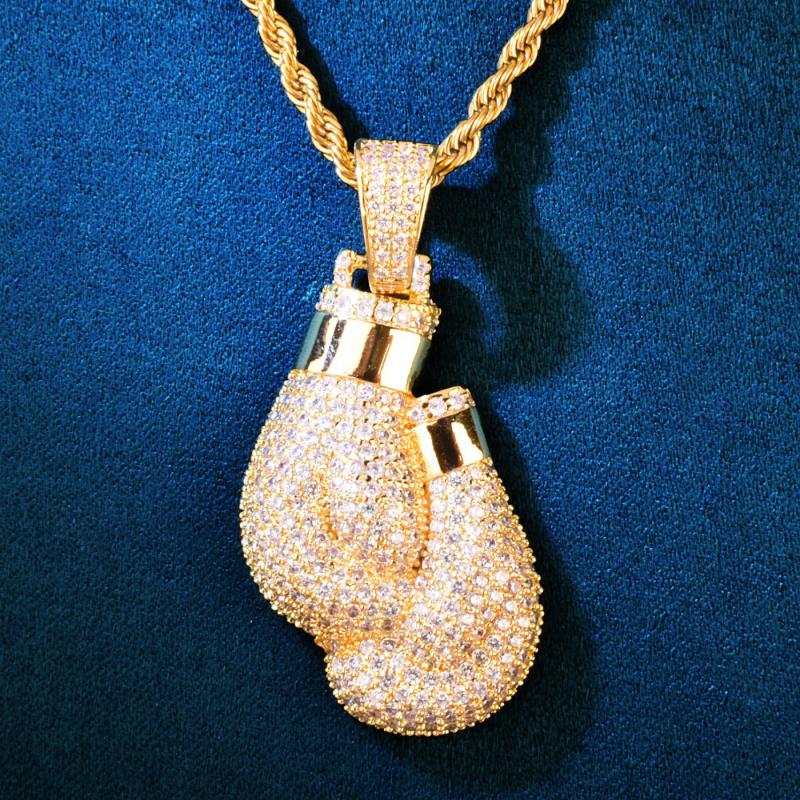 Hip Hop Bling Iced Cubic Zirco – Boxing Glove Set recenzja i cena