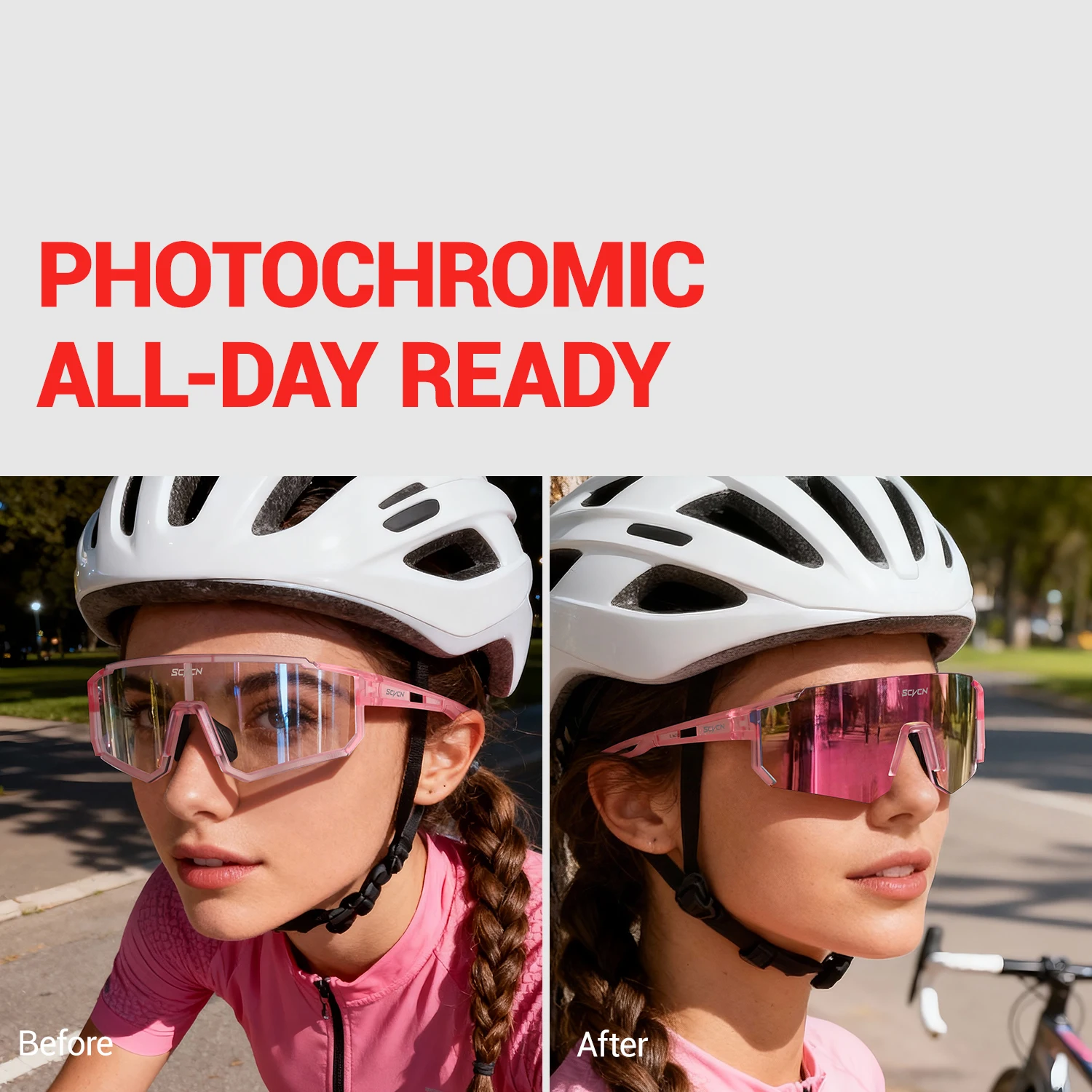 Okulary rowerowe SCVCN w kolor – Sports Equipment Photos recenzja i cena